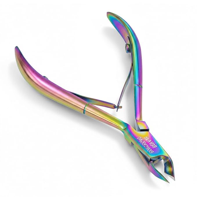 Professional Cuticle Cutter Stainless Steel Cuticle Nippers with Sharp Blades and Double Spring Cuticle Clippers - Nail Cuticle Trimmer Tool for Manicure & Pedicure Beauty at Home/Spa/Saloon