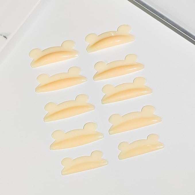 Libeauty Lash Lift Pads Cartoon Mouse Reusable Silicon Eyelash Lift Shield Lash Perm Rod Lash Lifting Shield DIY Use at Home or Salon Lash Perming Tool