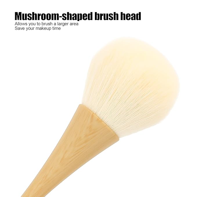 FILFEEL Nail Dust Brush, Nylon Hair Nail Cleaning Brushes, Blush Brush Makeup Tool, Nail Dusting Brush With Wooden Handle