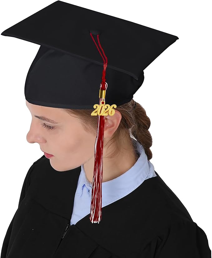 GraduationMall Single&Multiple Color Graduation Tassel with 2026 Year Charm 9"