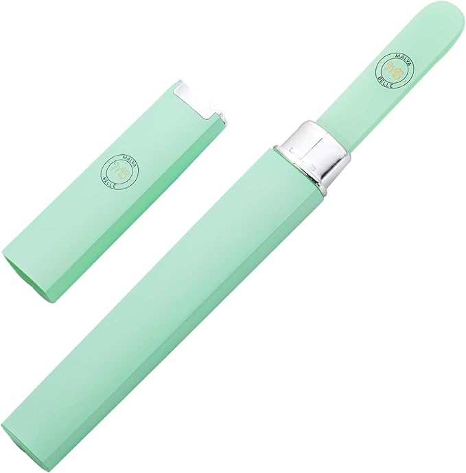 Malva Belle Best Crystal Glass Nail File for Women - File & Travel Case Set - Heavy Duty for Natural Nails, Gel - Professional Nail Shaper – Nail Care Essentials - Pastel Green 2mm