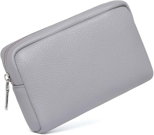 Makeup Bag Large Capacity Women's Classic Black Wash Bag Adjustable Partition Wash Brush and Cosmetic Carrying Bag (Taro Purple)