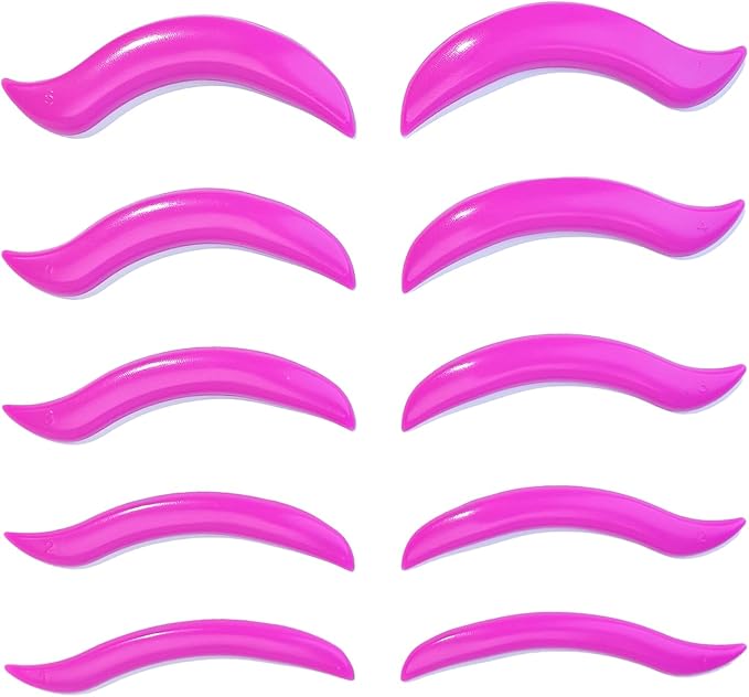 Libeauty Lash Lift Rods, Korean Glueless Lash Lift Pads, Designed for Open-eye Eyelash Lift, Self Adhesive Eyelash Perm Rods, Eyelash Lifting Tools & Supplies, 5 Sizes Pink