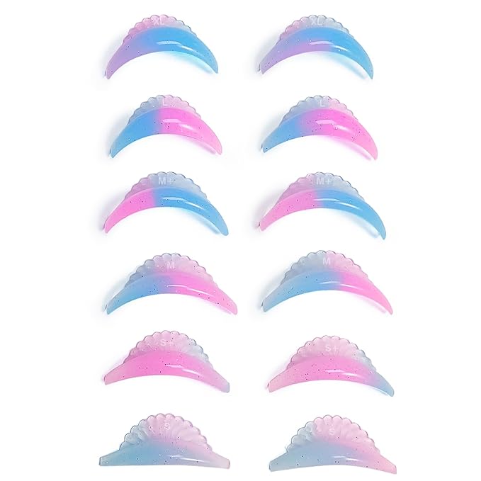Lash Lift Rods Libeauty New Eyelash Lifting Pad 12pcs Self Adhesive Super Soft Eyelash Lift Shield Cute Shell Pearl Shape Lash Perm Rod DIY Eyelash Curler Tool