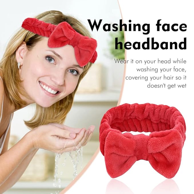 Lawie 15 Colors Pack Coral Fleece Fluffy Wide Headbands for Women Yoga Sports Spa Makeup Hair Holder Wraps for Washing Face Large Hair Bows Bands for Teens Girl
