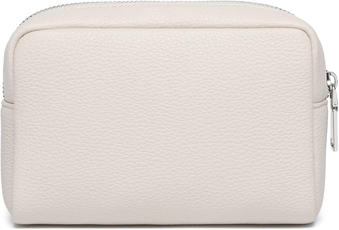 Makeup Bag Large Capacity Women's Classic Black Wash Bag Adjustable Partition Wash Brush and Cosmetic Carrying Bag (PU/French Oak)
