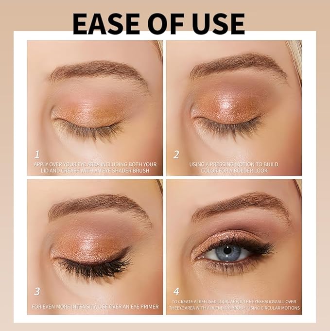Neutral Nude Brown Matte Eyeshadow Palette – 10 High-Pigment Matte & Shimmer Shades, Waterproof & Smooth Blendable Formula – Long-Lasting Natural Eye Makeup for Daily Wear, Beginners & Mature Women