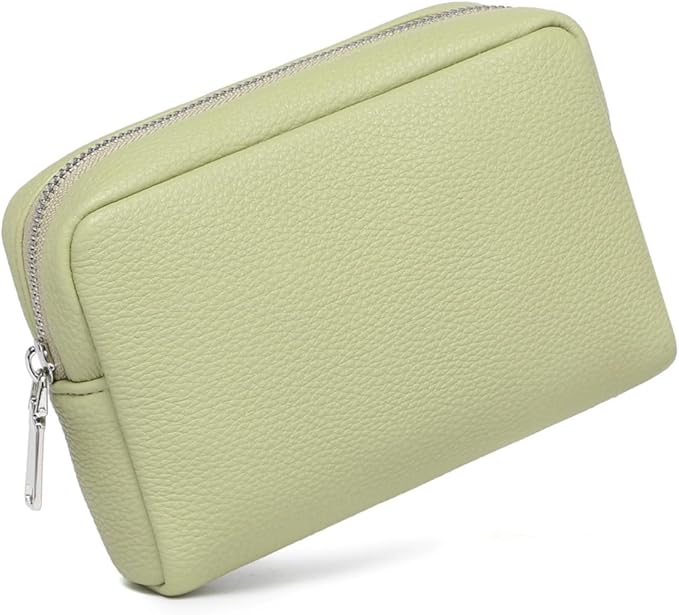 Makeup Bag Large Capacity Women's Classic Black Wash Bag Adjustable Partition Wash Brush and Cosmetic Carrying Bag (Sage Green)