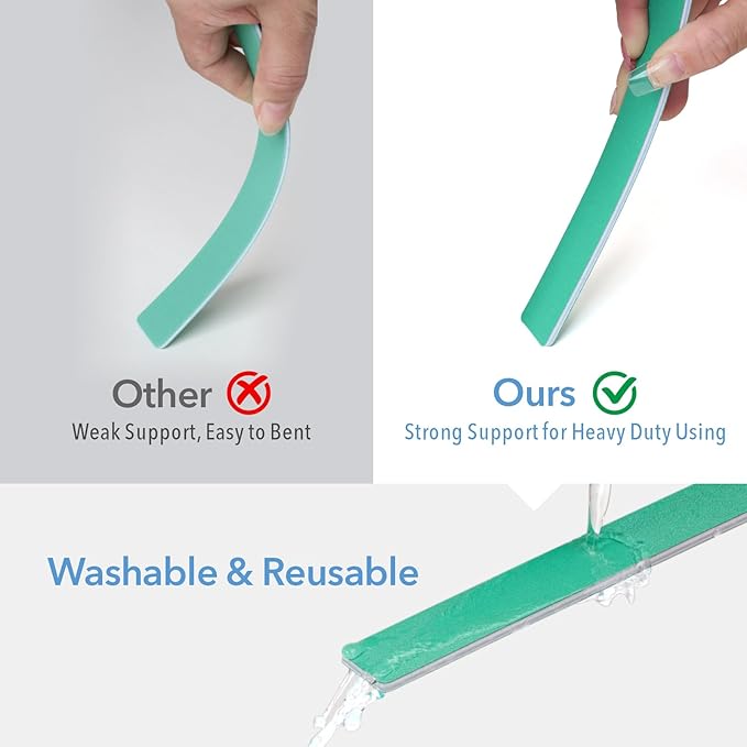 Nail File, 50 Pcs Nail Files 7" Long 100/180 Grit for Acrylic Nails Gel Nails Dip Powder Nails Poly Gel Washable Reusable Double Sided Buffering