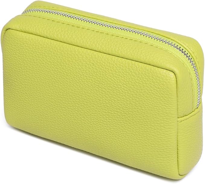 Makeup Bag Large Capacity Women's Classic Black Wash Bag Adjustable Partition Wash Brush and Cosmetic Carrying Bag (PU/Grass)