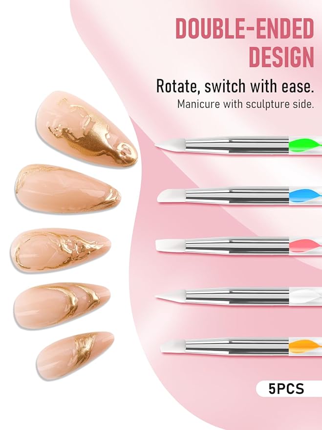 Nail Art Tools, 200PCS Nail Sponges for Ombre and Nail Art Brushes Set, Nail Design Tools with Nail Art Palette, Spatula & Grabber, Nail Tech Must Haves Nail Stuff Supplies for Salon & Home Use