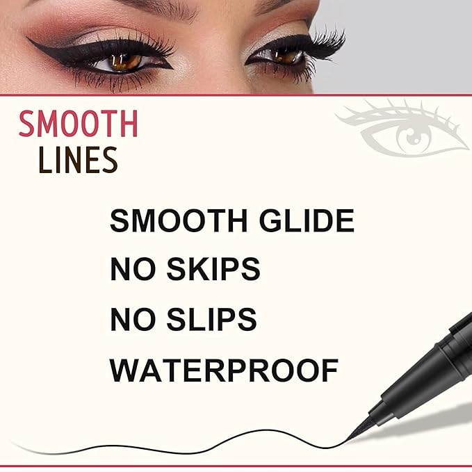 LAVONE Eyebrow Stamp Pencil Kit - Brow Stamp Trio with Waterproof Eyebrow Pencil, Eyeliner, Pomade, Dual-ended Brush - Grey