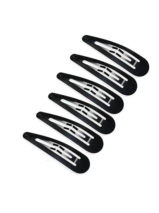30,60 80 Pack Black 2 Inch Women Metal Snap Hair Clips Accessories No Slip Hair Barrettes Girls Women Hair Accessories (Black 80PCS)