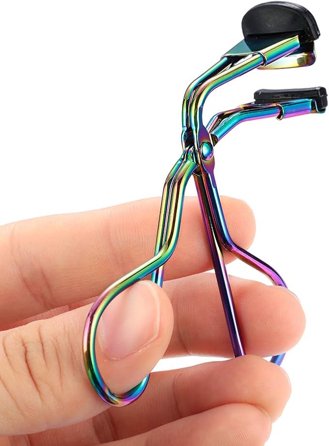 HomeSoGood 4 Pcs Eyelash Curler with Refill Pads,Segmented Eyelash Curler, Mini Lash Curler Makeup Tools