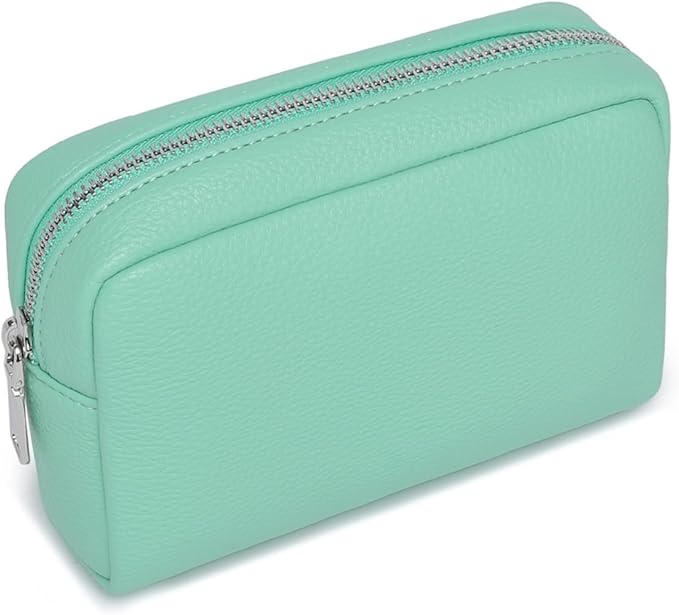 Makeup Bag Large Capacity Women's Classic Black Wash Bag Adjustable Partition Wash Brush and Cosmetic Carrying Bag (Light green)
