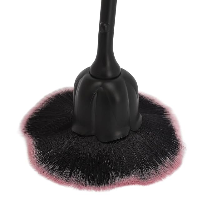 Rose Makeup Brush 2Pcs Soft Nail Dust Brush Face Powder Blush Brush for Daily Makeup and Manicure