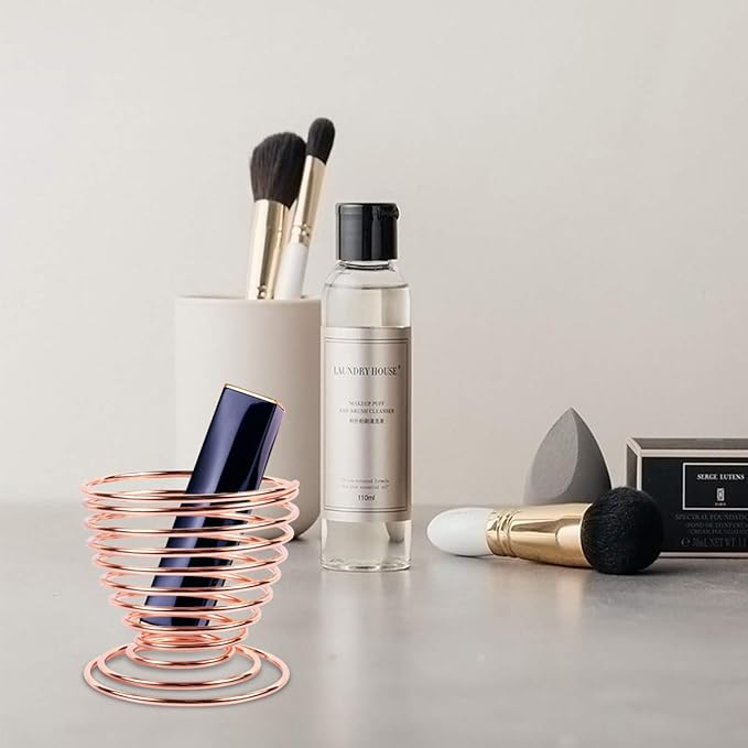 1 Pc Beauty Sponge Blender Holders Makeup Sponge Drying Stand Beauty Sponge Holder Storage Rack Egg Powder Puff Display Stand Sponge Storage, Rose Gold