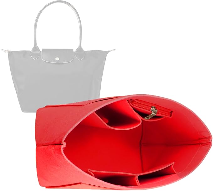Lckaey bag Organizer Insert for le pliage organizer insert Handbags Organizer1012crimson-S