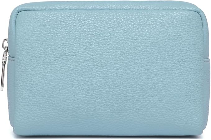 Makeup Bag Large Capacity Women's Classic Black Wash Bag Adjustable Partition Wash Brush and Cosmetic Carrying Bag (Phthalocyanine blue)