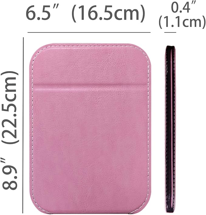 Travel Mirror for Desk, 6.5×8.9” Adjustable Rectangle PU Edge Covering Pink Foldable Desk Mirror with Stand for Travel Camping Home (Pink)