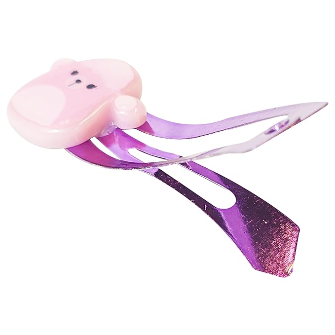 LUV HER Kids Hair Clips for Girls Squishmallows Snap Clips 8 Pack Multi Color Ages 8+