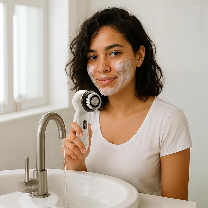 Michael Todd Beauty - Soniclear Replacement Face Brush Head with Antimicrobial Protected Bristles - for All Skin Types - Compatible with the Soniclear Elite, Petite, Allure