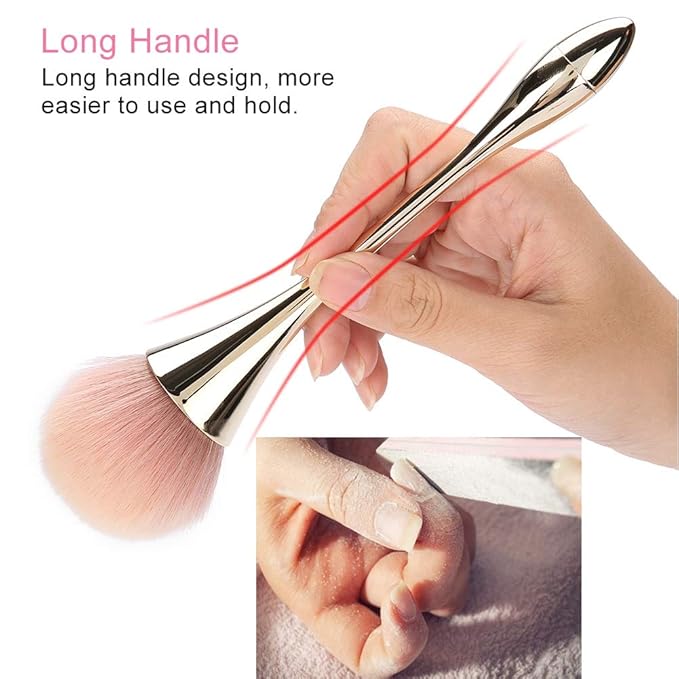 Nail Dust Removal Brush Nail Art Brush Manicure Brush Manicure Dust Removal Cleansing Manicure Tool Powder Cleansing Manicure Tool for Dust Removal