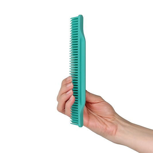 Allegro Combs #70 3-Row Detangling Comb, Wide Tooth Curl Defining Brush, Perfect for Women Curly Hair Stylists, Curl Defining Comb, Made In The USA, Mint