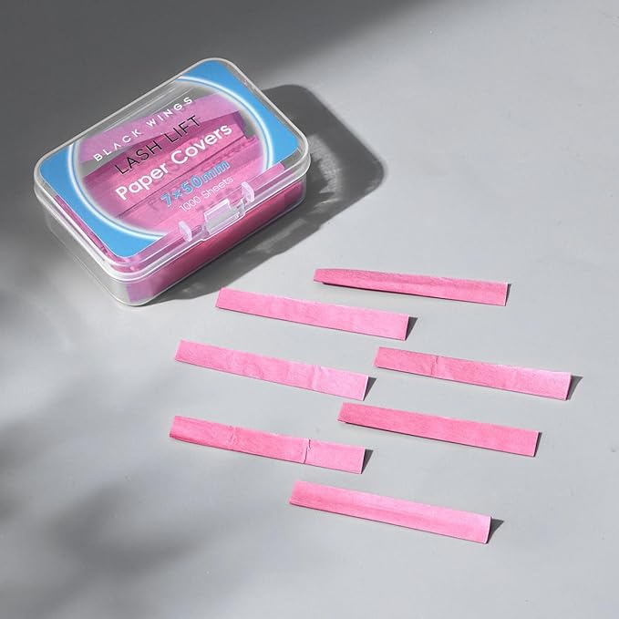 1000P Lash Lift Pink Perm Paper, Reusable Lash Lift Pads Lash Lift Tool, Soft Pads Silicone Perm Ribbon Eyelash Lifting Compensator, Eyelash Tapes Makeup Beauty Tools for Eyelashes Lifting