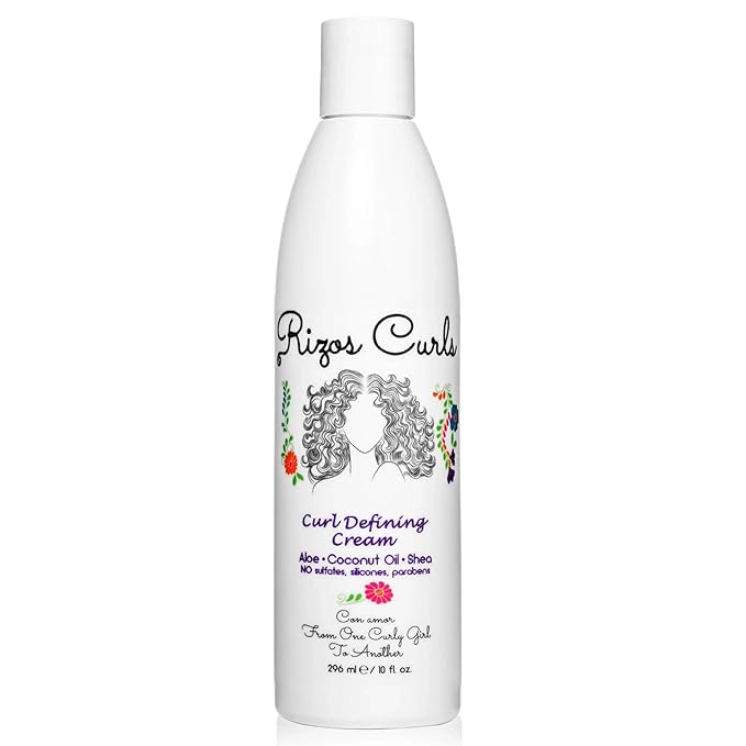 Rizos Curls Curl Defining Cream for Wavy, Curly, Coily Hair – Frizz Control, Defines, Softens, Moisturizes, Adds Shine for 1a–4c Hair Types – Sulfate & Paraben