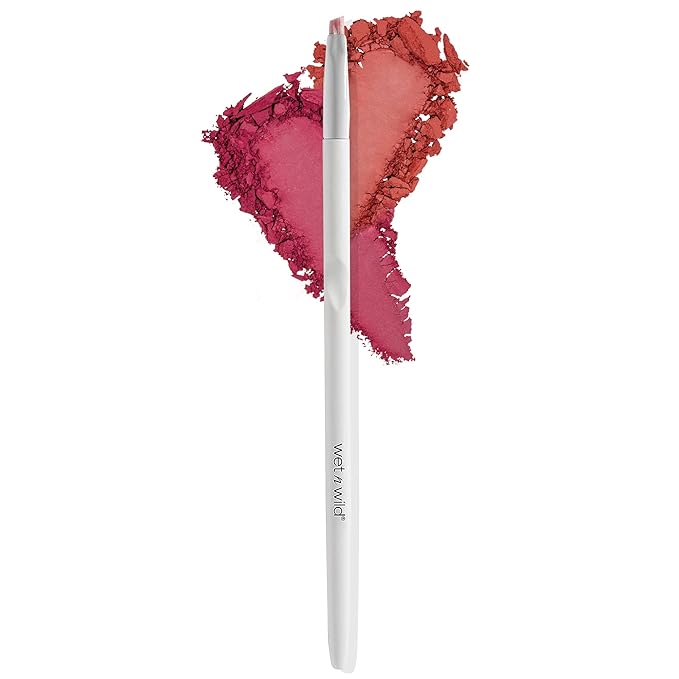 wet n wild Angled brush, Foundation Makeup Blending Brush, Ultra-Thin Precision, Ergonomic Handle