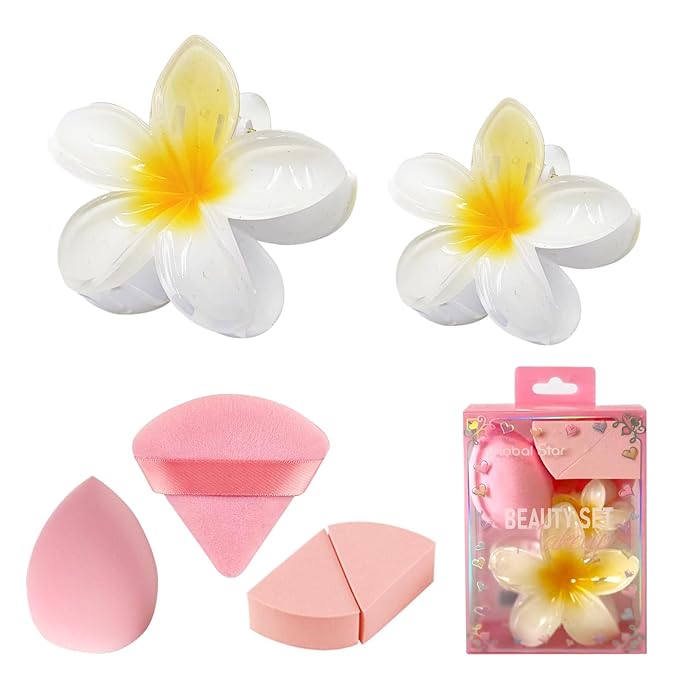 5 Pcs Skincare Headband Set, Face Washing Headband with Wristbands, Hair Claw Clips & Hair Ties, Spa Headbands for Women Girls, Perfect for Facial, Makeup, Shower, Gift Ready Box