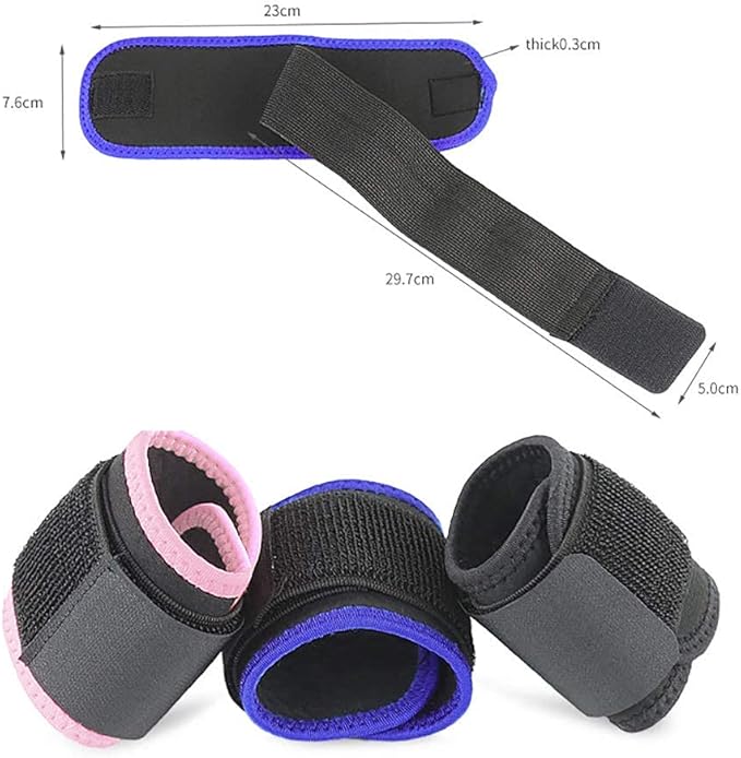 Wrist Brace, Compression Wrist Strap Support Wrist for Men & Women, Youth & Elderly, Boys& Girls, One Size Adjustable, Sports Wristband 1 PCS (Black)