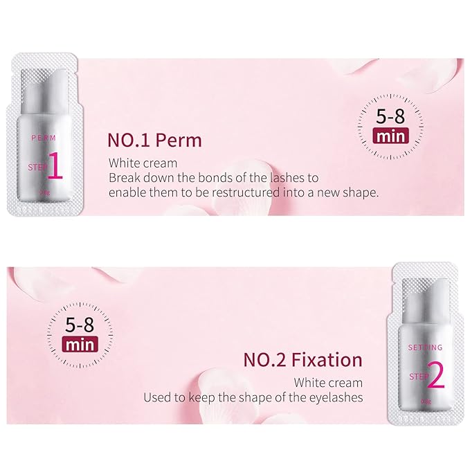 2026 Upgraded Fast Perm Lash Lift Kit Eyelash Perm Kit Eyelash Fixation Lotion (Quantity: 10 Packs)