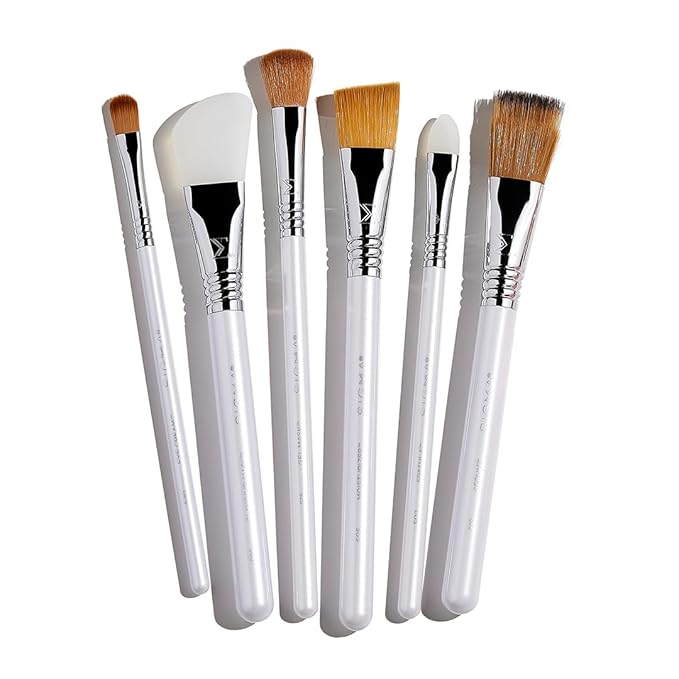 Sigma Beauty Skincare Brush Set – Skincare Brushes for Applying Skincare Products to Face and Skin, Includes 6 Skincare Tools for Masks, Creams, Gels, and Serums (6 Pcs)