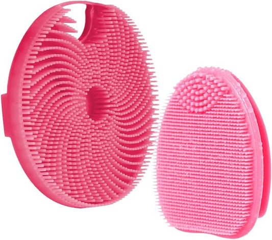 Soft Silicone Face Scrubber with Body Scrubber for Shower Gentle Exfoliating-Facial Exfoliator Scrubber Brushes for Sensitive Skin Deep Cleansing- Gift Women Men Skin Care Tool