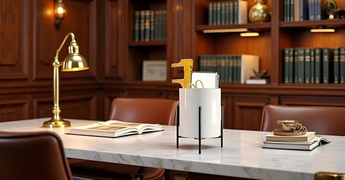 Desk Organizer,Large Capacity Black Pencil Container,Office Supplies Organizer for Students, Home, Workspace