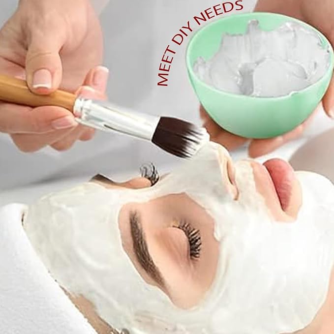 10 Pcs Diy Face Mask Mixing Bowl, Home Use Silicone Facial Mask Mixing Bowls Set Plastic Facial Mask Mixing Masks Set - DIY Skincare Mixing Tool Kit (Green-10Pcs)