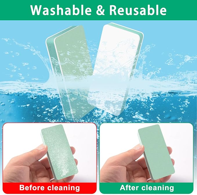 CGBE Nail Buffer and Shine Kit, 20pcs Nail Shine Buffer Blocks for Natural Acrylic Nails Polisher Fingernail Buffer Buffing File 1000/4000 Grit - Green