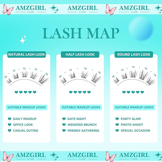 Manga Lash Clusters Fairy Eyelash Extension DIY 168pcs C Curl Anime Lashes Extensions Wispy Eyelashes Cluster with Thin Band Individual Lashes False Eyelashes At Home (Wing, C-10-18mm)