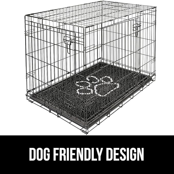 GORILLA GRIP SoakSTOPPER Dog Door Mat, 48x30 Machine Washable Rug Absorbent Doormat Captures Moisture Mud Dirt, Quick Dry Soft Chenille Entryway Rugs Indoor Entrance Mats for Dog Paws, Black White