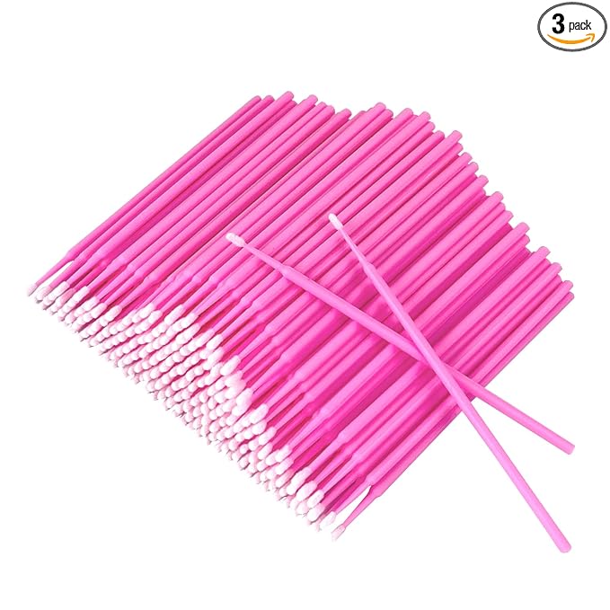Micro Brushes, Microswabs For Eyelash Extensions & Makeup, Lint Free Lip Micro Applicator Brush, Disposable Micro Swabs, Eye Lash Mascara Wands