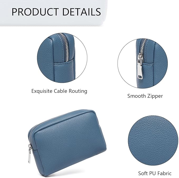 Makeup Bag Large Capacity Women's Classic Black Wash Bag Adjustable Partition Wash Brush and Cosmetic Carrying Bag (PU/Brussels Sprouts)