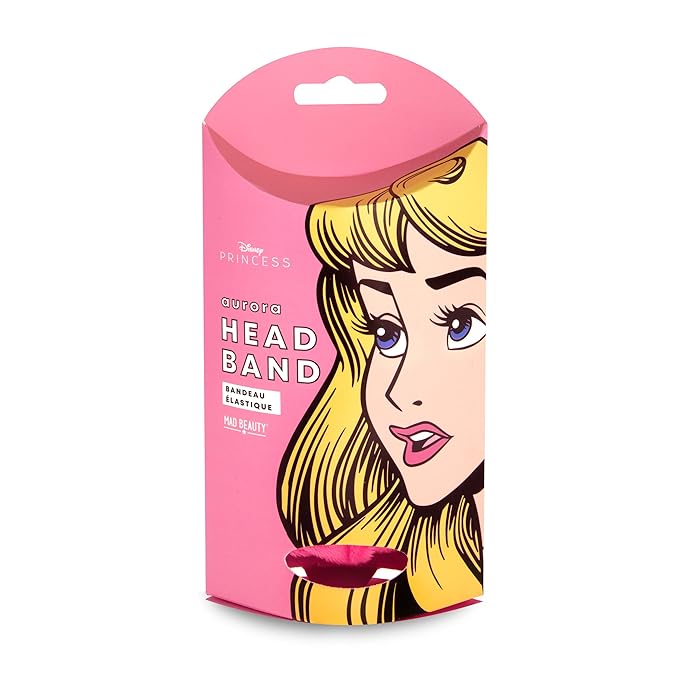 MAD Beauty Disney Princess Aurora Headband | Cruelty-Free Cosmetics |Use While Doing Make-Up, Applying Creams, Face Masks | Skincare Gifts for Women, Adults, and Kids