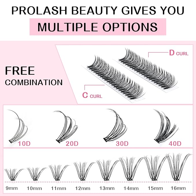 280 Pcs Individual Lashes 30D-C-0.07-12 Cluster Lashes C D Curl Wispy Lashes Bottom Lashes DIY Lashes At Home（30D-C-0.07-12）