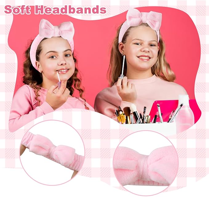 48 Pcs Sleepover Supplies for Girls Skincare Headband and Wristband Set Eye Mask Hair Scrunchie Tote Bag Spa Party Supplies Sleeping Stuff Accessories for Slumber Spa Party Favors Gift
