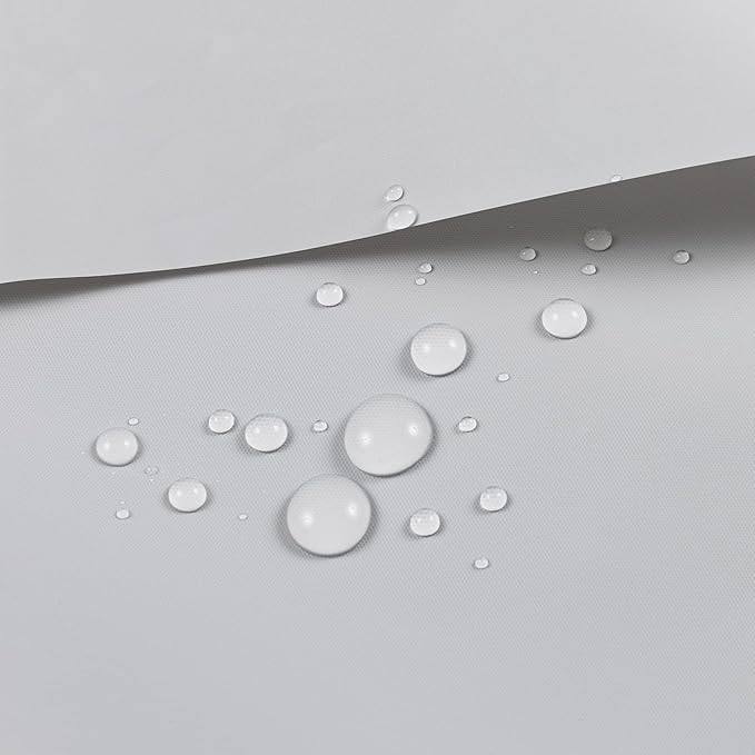Barossa Design Extra Long Shower Curtain Liner with 3 Magnets - 72" x 84" XL, Waterproof PEVA Lightweight Shower Liner for Bathroom, PVC Free, Metal Grommets - Silver Gray, 72x84