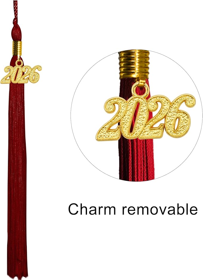 GraduationMall Matte Kindergarten & Preschool Graduation Cap for Kids with 2026 Tassel Black