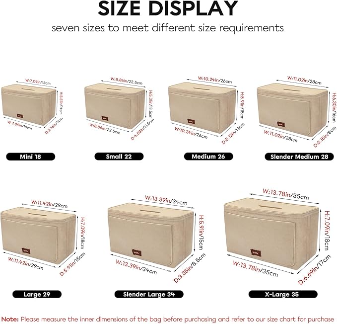 GIVLEFLY Extra Large Purse Organizer Insert for Tote Bags – Felt Handbag Divider with Detachable Zipper Pocket, Key Clip, Handles, Privacy Cover & Cup Holder, Fits Longchamp Neverfull, Beige