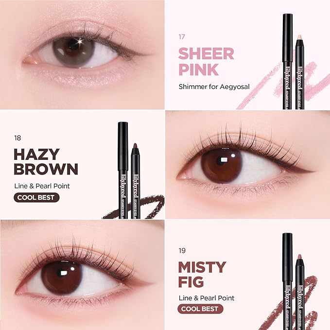 lilybyred Starry Eyes Am9 to Pm9 Gel Eyeliner | Korean Gel Eyeliner, Intense Color Payoff, Creamy Formula, Easy Blending, Built-in Sharpener, Smudge-Proof, Long-Lasting, 0.017 oz. (02 Glam Mocha)